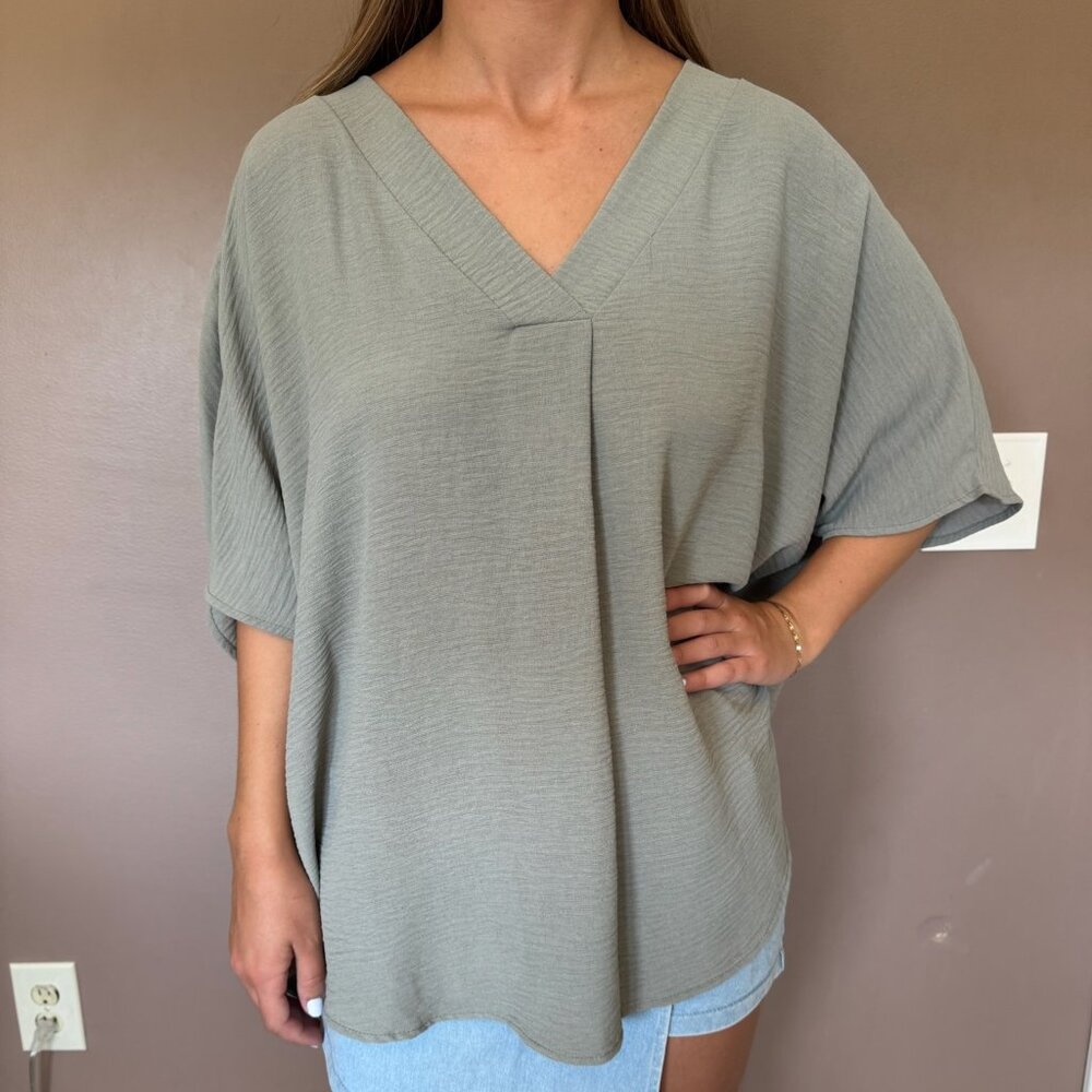 JODIFL Sage Green Tunic Tee